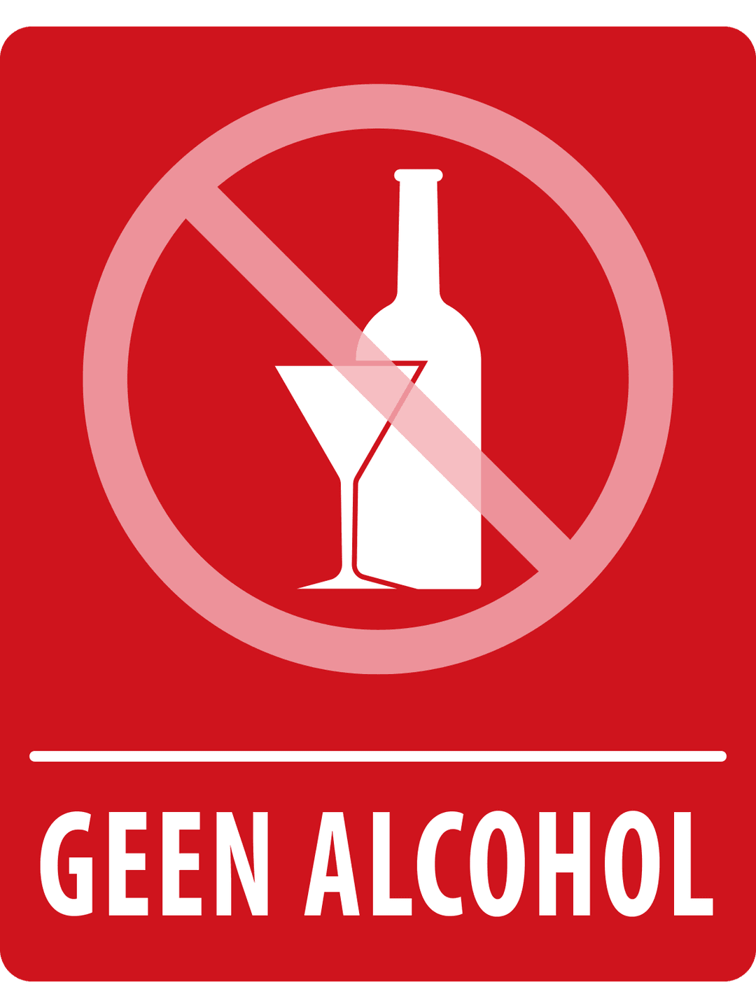 Geen alcohol